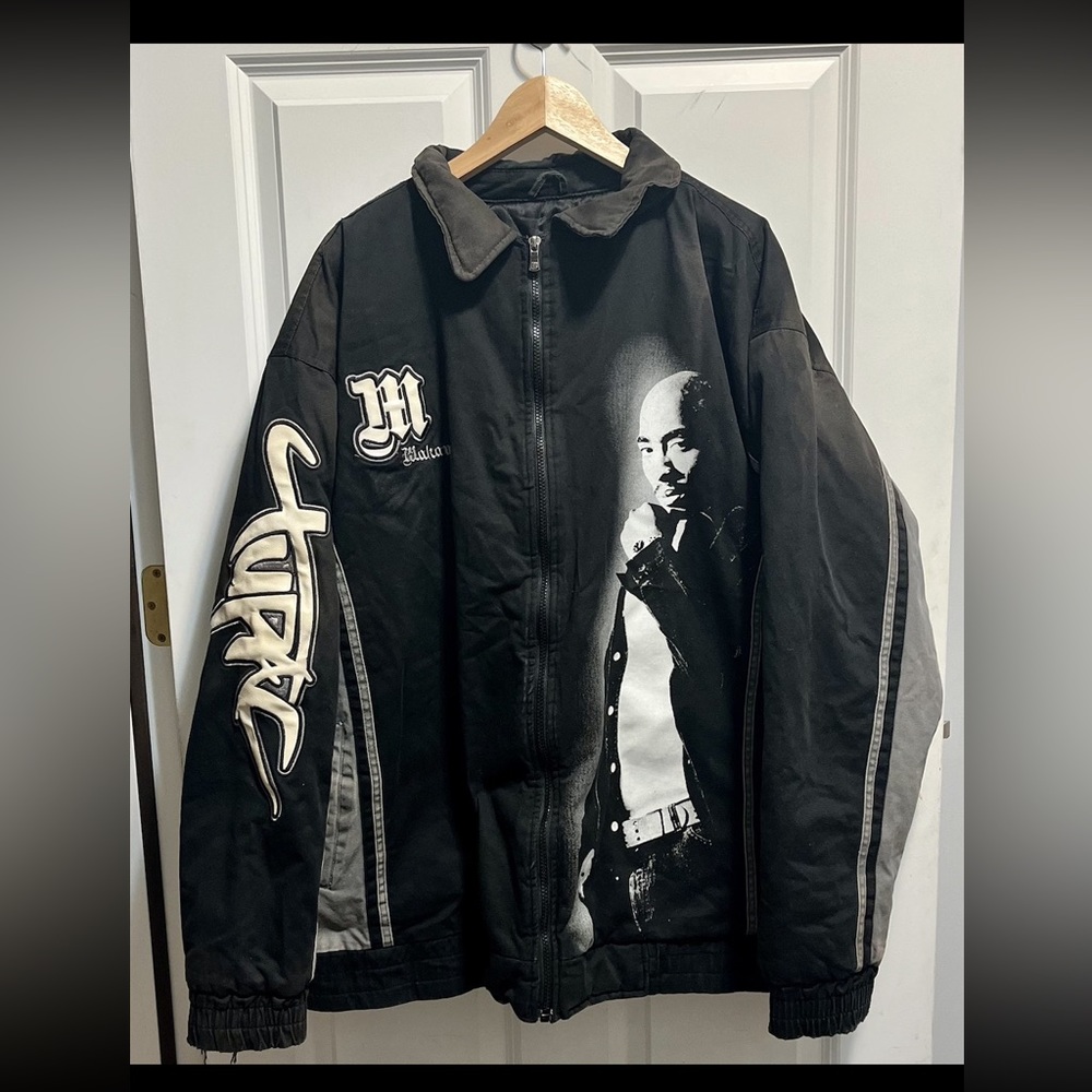 Rare Vintage Makaveli Branded All Over Print Tupac Jacket